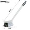 Punch-Free Wall-Mounted Soft Bristle Toilet Brush with Long Handle