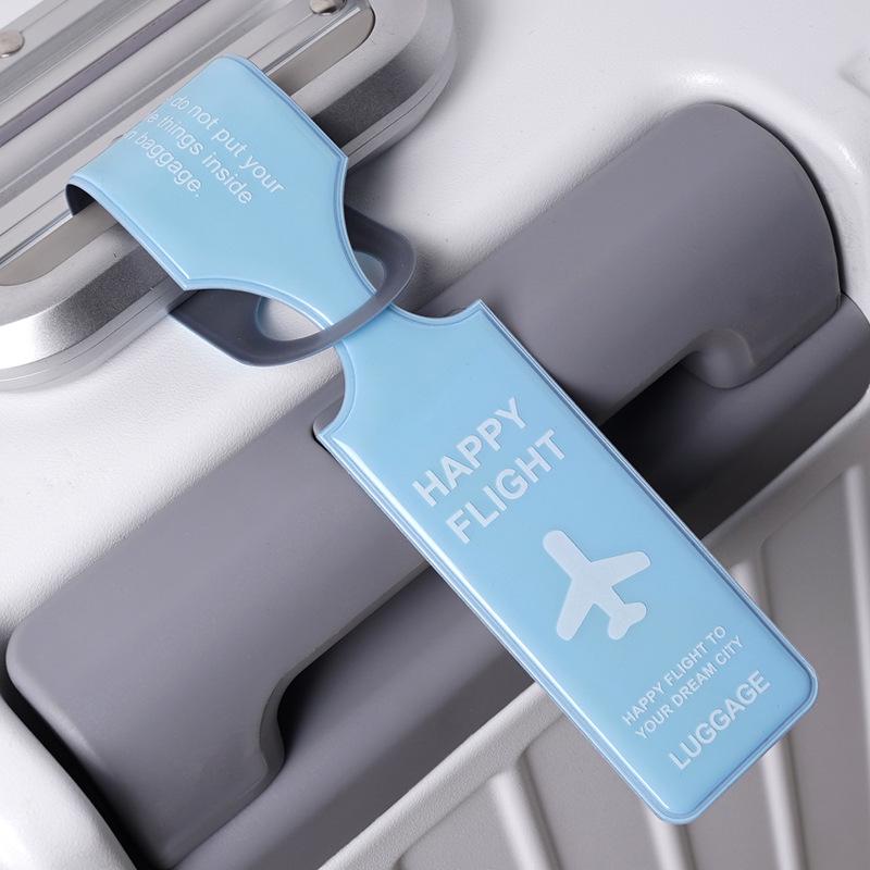PVC Luggage Tag: Anti-lost Creative Suitcase Label for Travel Trolley & Boarding Pass