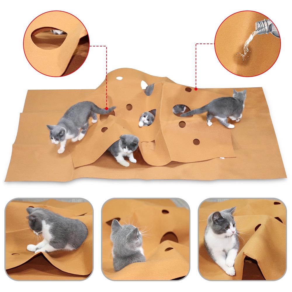 Pet Play & Agility Mat - Multi-Use for Cats: Training, Litter, and Biting Fun