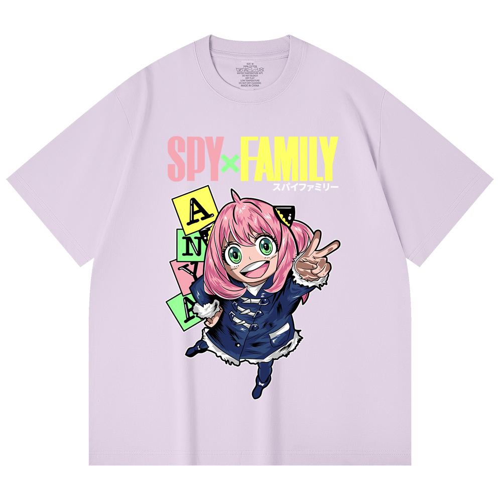 230 Gsm 100% Cotton Spy Family V5 Anya Print Unisex Heavy Cotton T Shirt