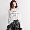 Chuyu Women's Light Cloud Yarn Long Sleeve Printed T-shirt