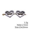Heart Loose Beads For Valentine Bracelet Necklace DIY Vintage Jewelry Making Supplies For Charm