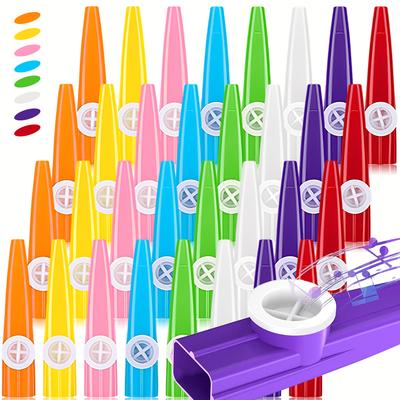 6pcs 11.5cm Plastic Kazoo Ancient Classic Vocal Wind Instruments Music Production Background Music Speaker Party Sounding Props