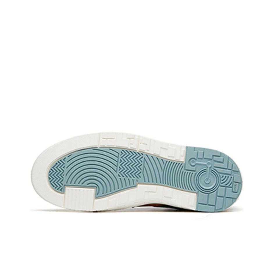 Anta Street Fun Casual Non-Slip Mid-Top Skate Shoes Women Skate Shoes Blue White Black 122218052-3