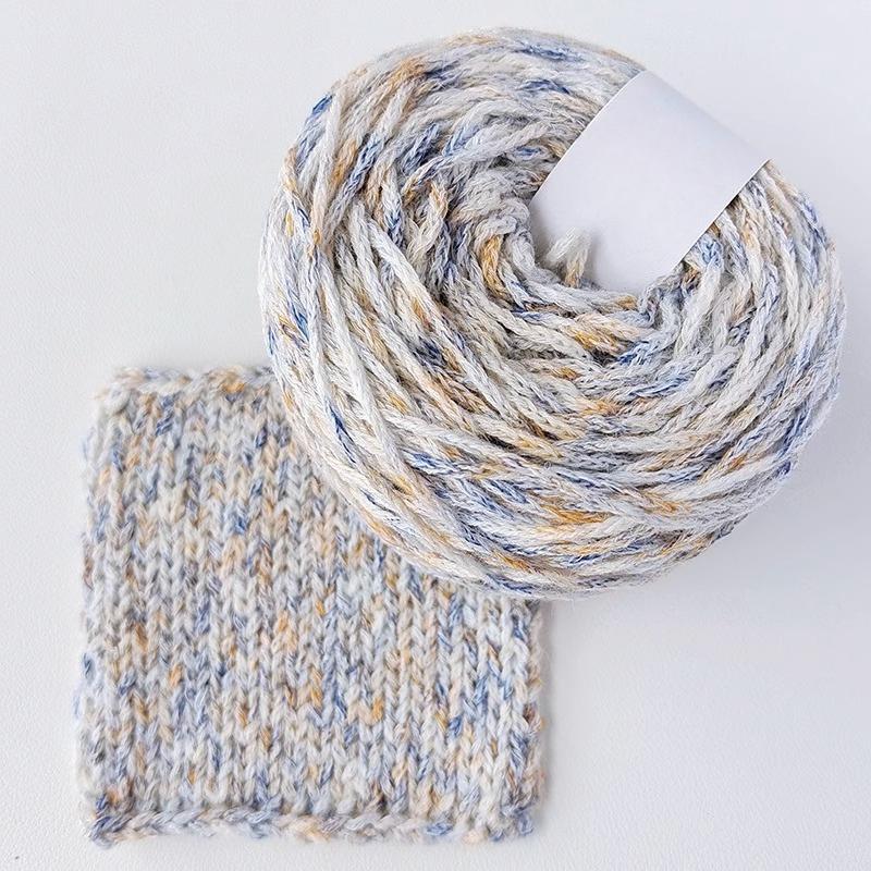 50g/Ball Colorful Flat Ribbon Yarn 1.8mm Hand Woven Hollow Gradient Cotton Yarn DIY Woven Shawl Sweater Scarf Handbag Thread