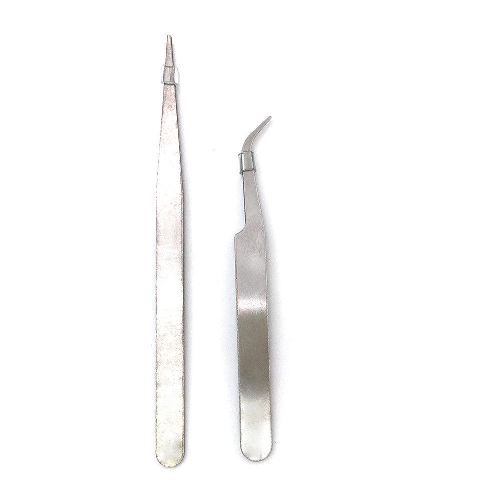 DIY Jewelry Tool Set: Angled Pliers, Opening Pliers, Tweezers, and Mini Scissors