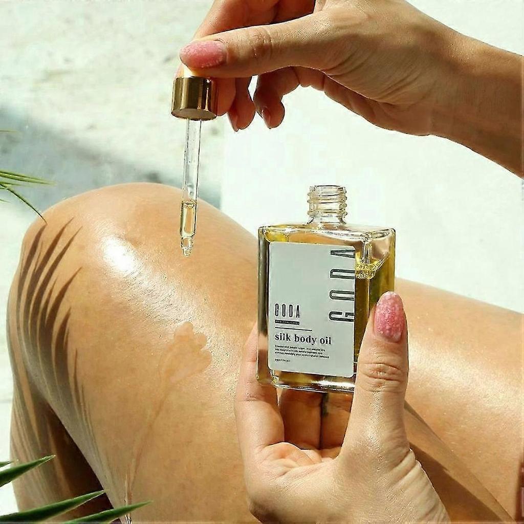 50ml Goda İpek Vücut Yağı Aydınlatır Sıkılaştırır Derinlemesine Nemlendirir Leke Azaltır