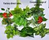 Top-Selling Artificial Plant Wall Decor: Single Stem Fake Flowers & Leaves Props for Photography