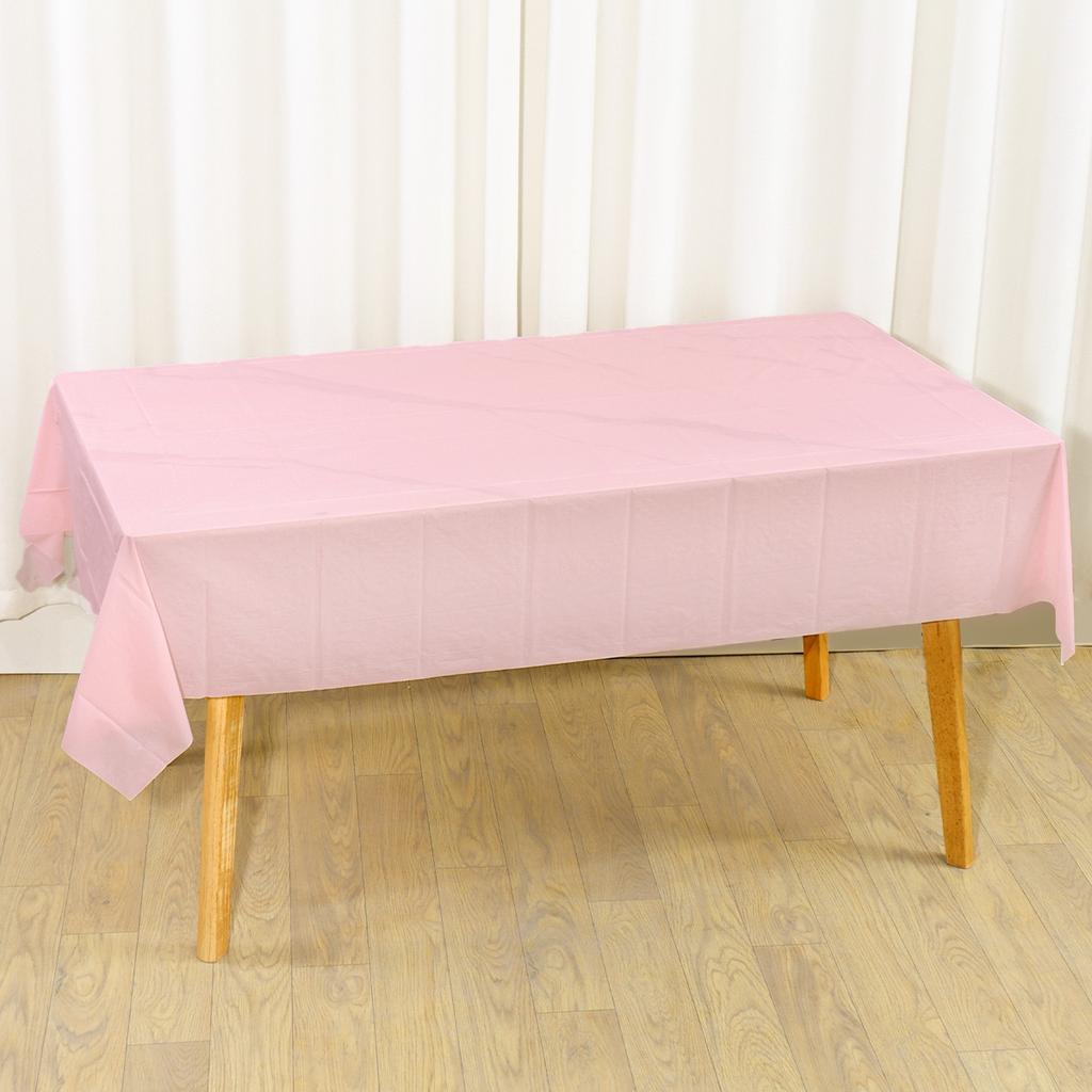 Disposable Solid Color Tablecloth Birthday Party Wedding Christmas Table Cover for Home Kitchen Dining Rectangle Tablecovers