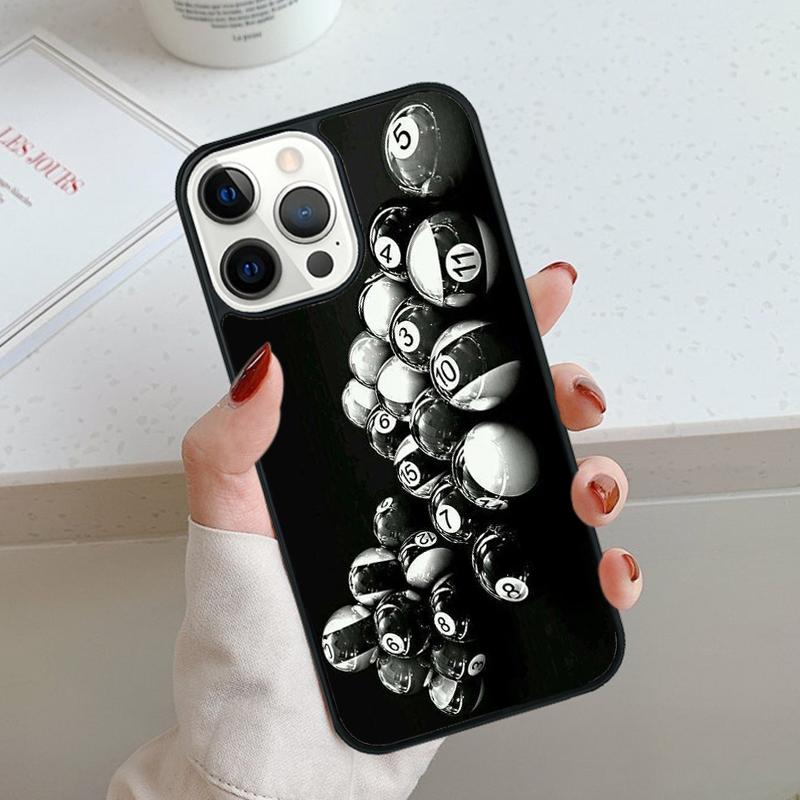 Billardkugel Snooker Handyhülle Für iPhone 17 Air 11 12 13 14 15 16 Pro Max Hülle Für iPhone 17 Air Max 5 Plus Hülle Schale