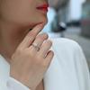 Nabest Women   CopperFine  Jewelry Manufacturer VVS1 D Color Moissanite Daisy Flower Ring Engagement Wedding Rings