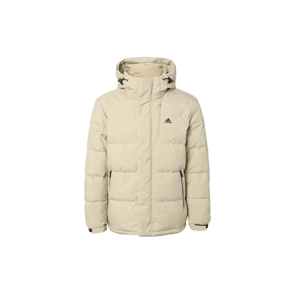 Adidas Down Jackets Men's Ecru Hooded Moderate Other IW0780