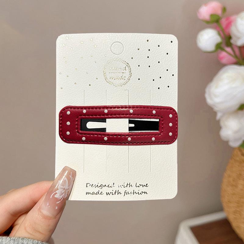 

Sweet Star Red Polka Dot Hair Clip for Girls