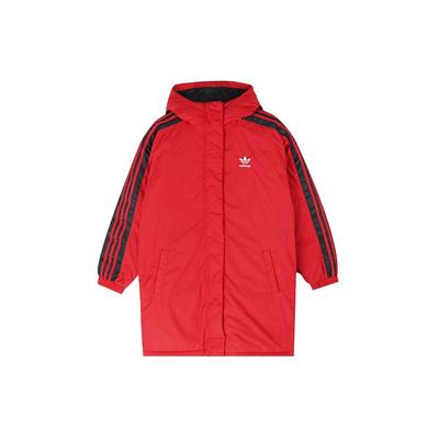 Originals Warm Mid-Length Casual Sports Hooded Down Jacket Women Jacket Light-Crimson FL0046