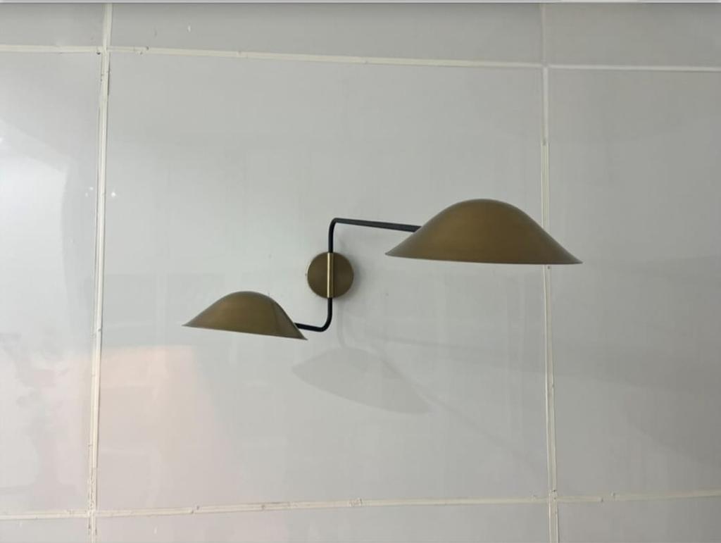 Raw Brass Modern Wall Sconce Mid Century Wall Lights Fixture Lobby Lights Bedroom Lights