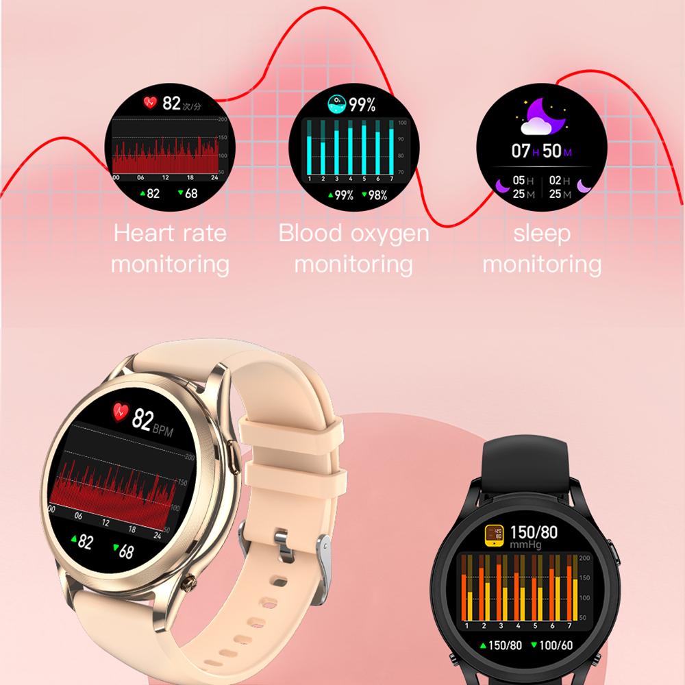 X17 Women TWS Earphones Smart Watch 2 in 1 Bluetooth-compatible Call Music Heart Rate Monitoring Watch