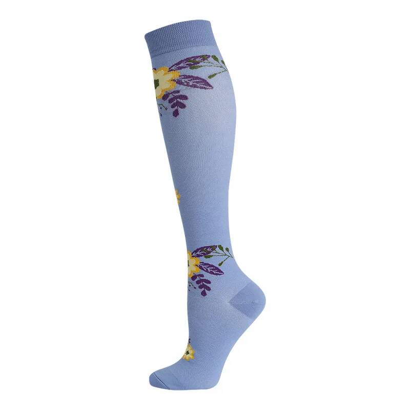 Compression Socks Sports Outdoor Running Jump Rope Yoga Unisex Calf Pressure Socks Stockings Compress Nylon
