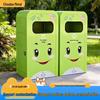 Outdoor Cartoon Trash Bin for Parks, Playgrounds, Schools, and Commercial Areas - Large Size Sorting Bin