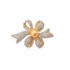 Full Diamond Bow Brooch, High-end, Niche, Premium, Decorative Collar Pearl Brooch Pin
