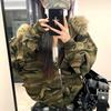 Damen Herbst Camouflage Kapuzenpullover Jacke - Lockerer Schnitt, Vielseitig, Mit Samt gefüttert, Verdickt