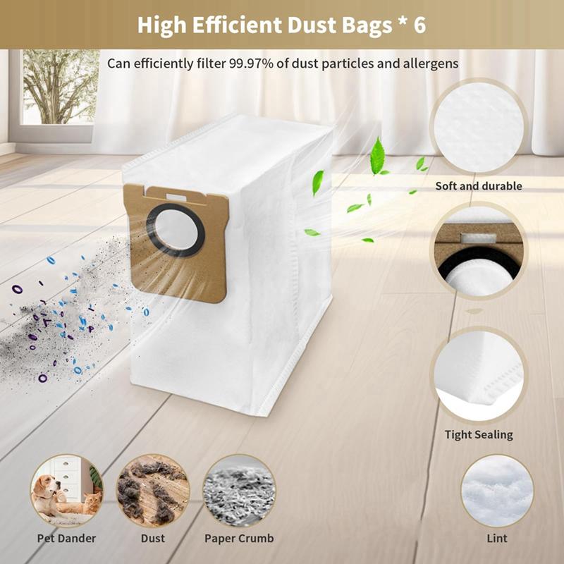 22 Pcs Replacement Parts Kit For Dreame L20 Ultra/L30 Ultra Robot Vacuum Cleaner