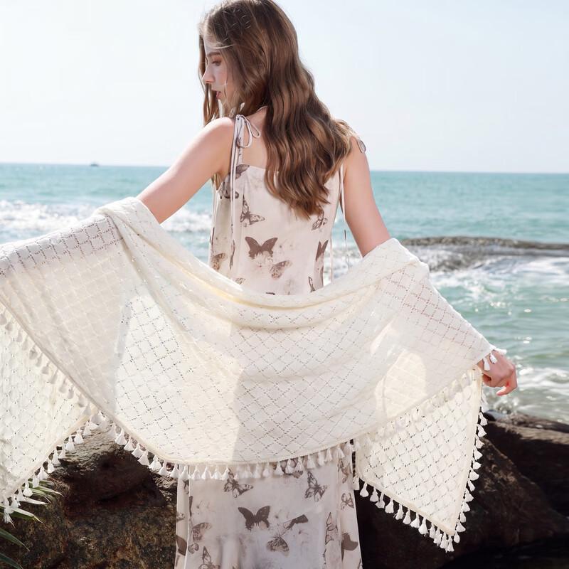 Sancai 2026 Knitted Tassel Poncho Shawl