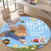 1pc Peter Rabbit2 Design Printed Area Round Carpet for Bedroom Living Room Home Decor Rugs Mat Non Slip Mat Rug for Bedside