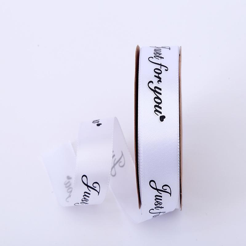 2.5cm Satin Ribbon for Gift Boxes, Cakes, and Flowers - Decorative Bowknot and Woven Colored Ribbon