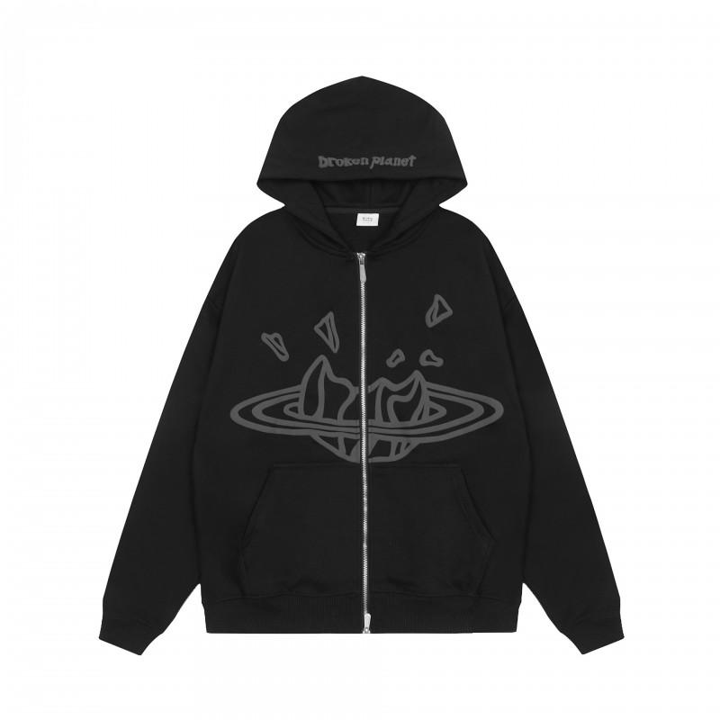 Mens Oversized Hooded Sweatshirt With Fleece Lining Streetwear Cotton Pullover Winter Casual Wear