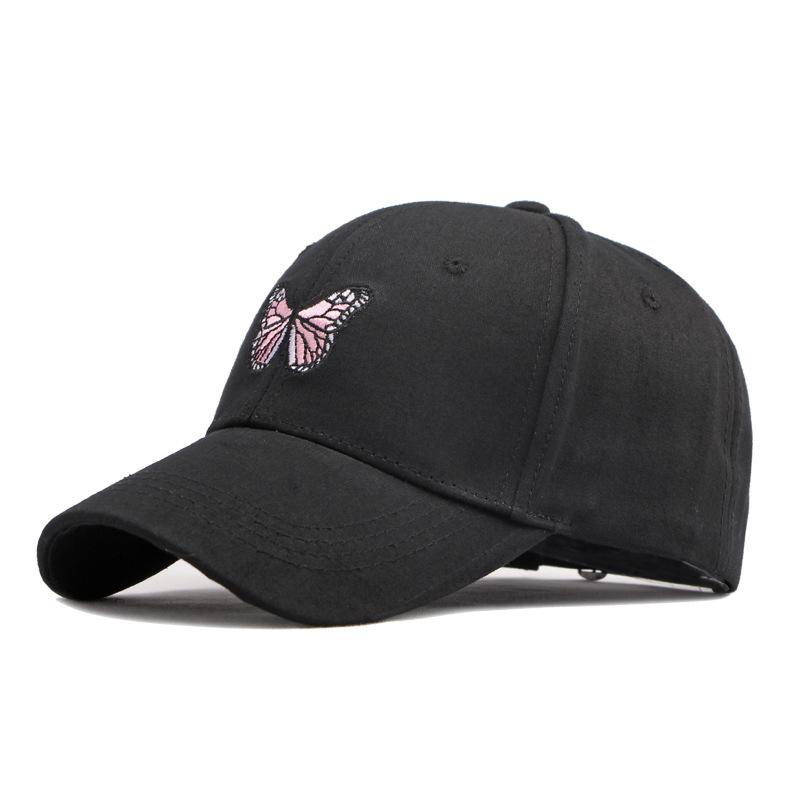 Butterfly Embroidered Baseball Cap Women's Spring Summer Sunscreen Cap