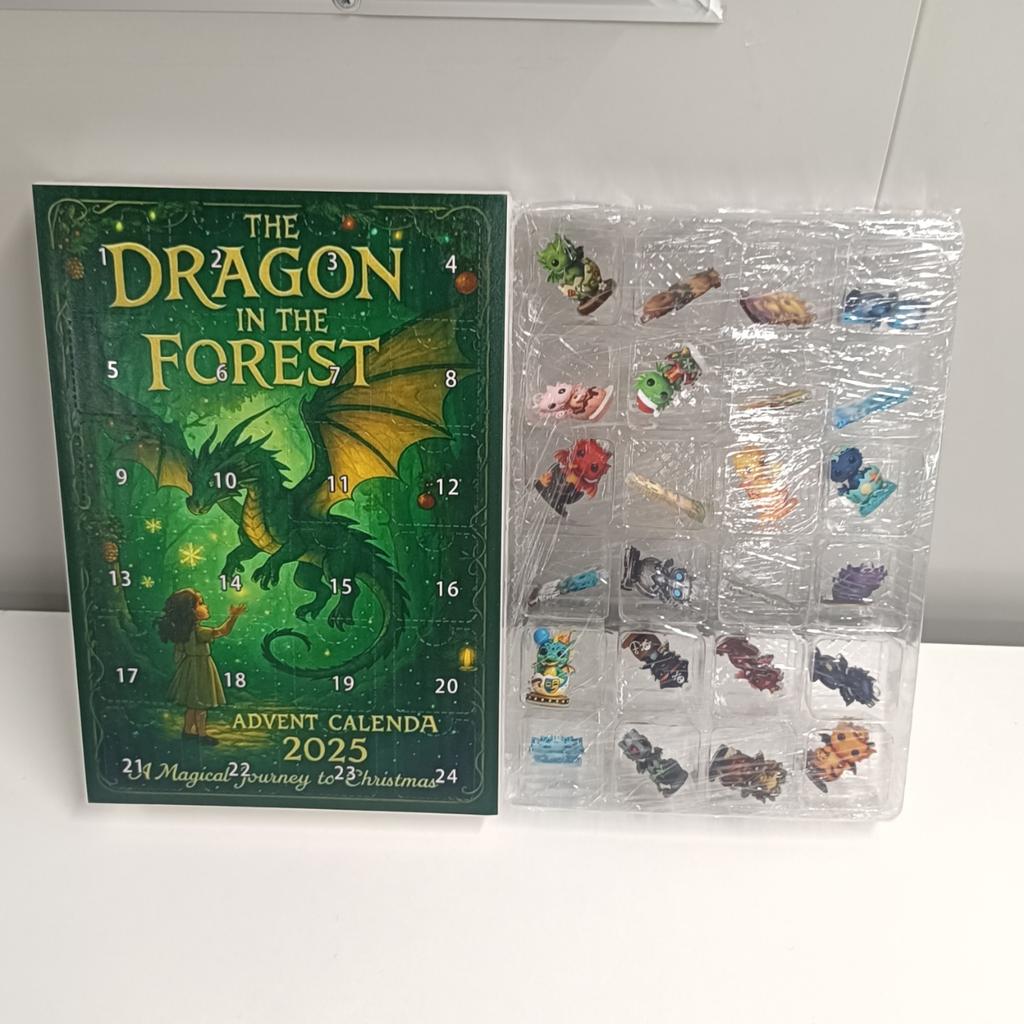 Dinosaur Park Advent Calendar 2025 with 24 Surprise Figures Christmas Advent Calendar for Halloween and Christmas