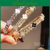 Womens Flower Pendant Bracelet With Zircon Stone In Gold Finish For Elegant Office Wear