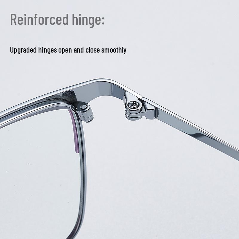 Premium Photochromic Progressive Multifocal Reading Glasses with Anti-Blue Light, UV Protection, and Pure Titanium Frames