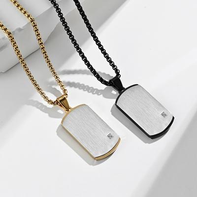 Pendant Stainless Steel Apparel Accessories Men's Necklace Fashion Trend Titanium Steel Necklace