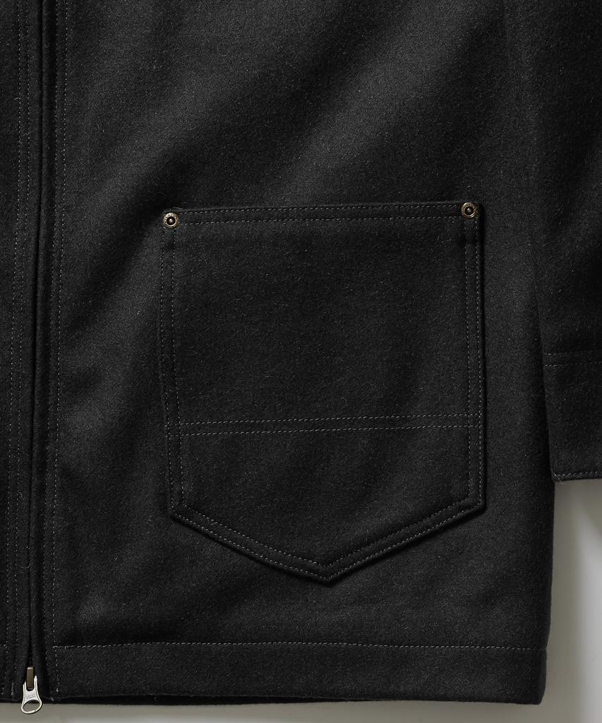 Dickies Wool Zip-Up Chore Jacket Black