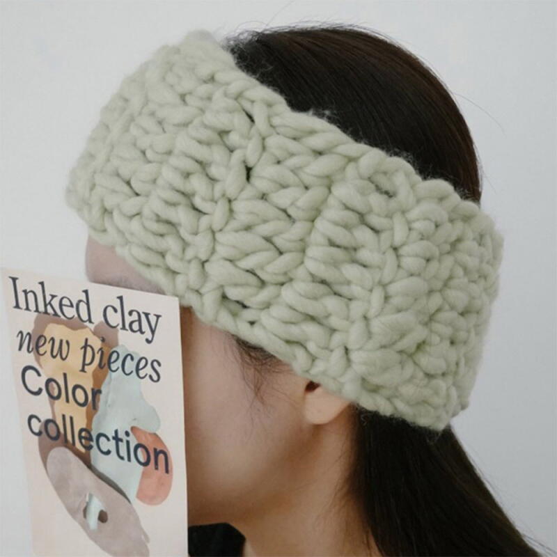 

Women s Turban Wool Knit Thin Knit Hairband A33868_Ivory