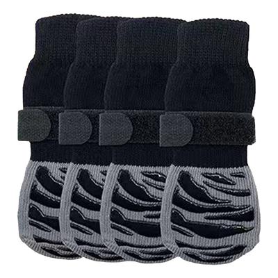 Antislip hondensokken met banden, tractiecontrole voor binnen op hardhouten vloeren, draag huisdierpootbeschermer voor kleine honden, huisdier 4 stuks/set