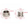 M18X1.5 O2 Oxygen Sensor Nut Bung Stepped Plug Kit Stainless Steels Wideband Nut Fitting Weld Bungs