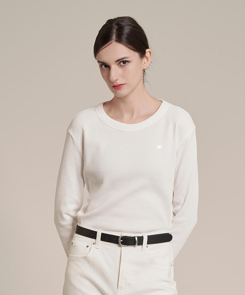 Iteoneolmomeonteu Waffle T-Shirt _ White
