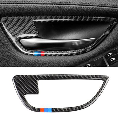 4ks Car Real Carbon Interní Dveřní Klička Obložení krytu mísy pro BMW řady 5 F10 2011 2012 2013 2014 2015 2016