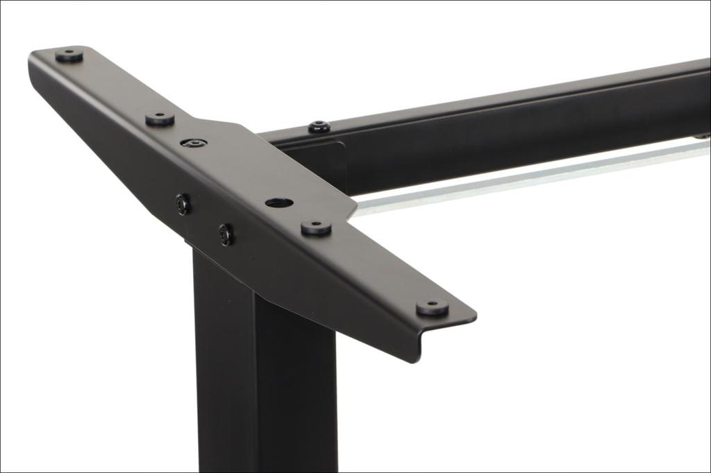 Metal Frame of a Desk (table) with Electric Height Adjustment, Electric PRATO 01-2T/B BLACK