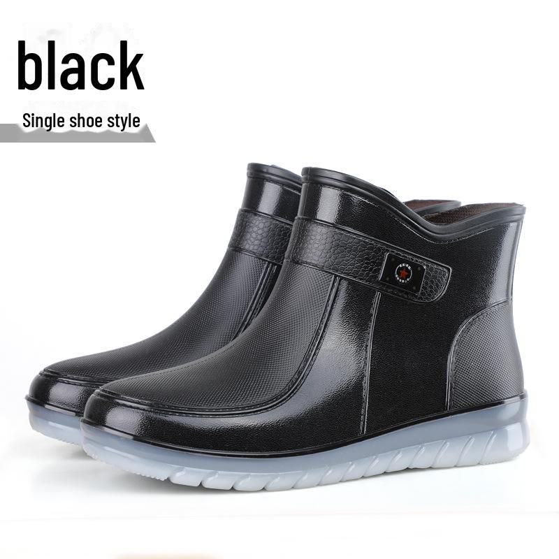 

Женские модные низкие водонепроницаемые нескользящие резиновые сапоги для отдыха на открытом воздухе 38