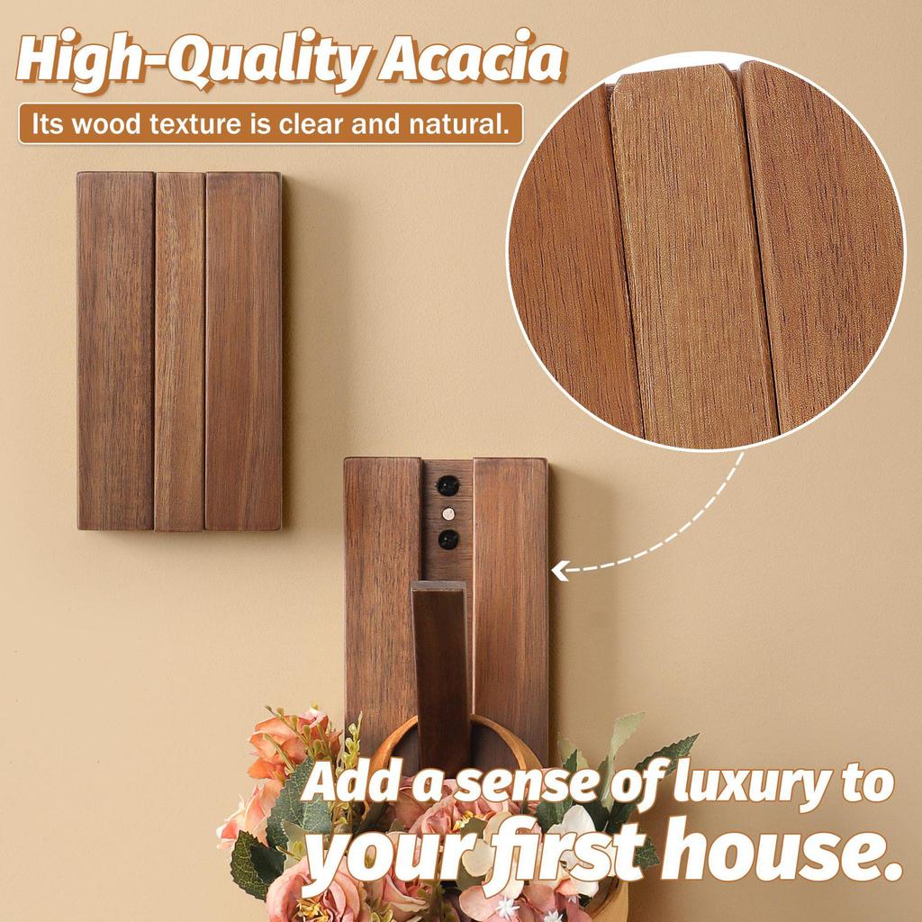 Japanese Style Solid Wood Piano Key Coat Hook – Hole-Free, Creative Single Hook for Entryway Behind Door