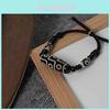 Ethnic Agate Ceramic Dzi Bead Bracelet For Men And Women Artistic Design