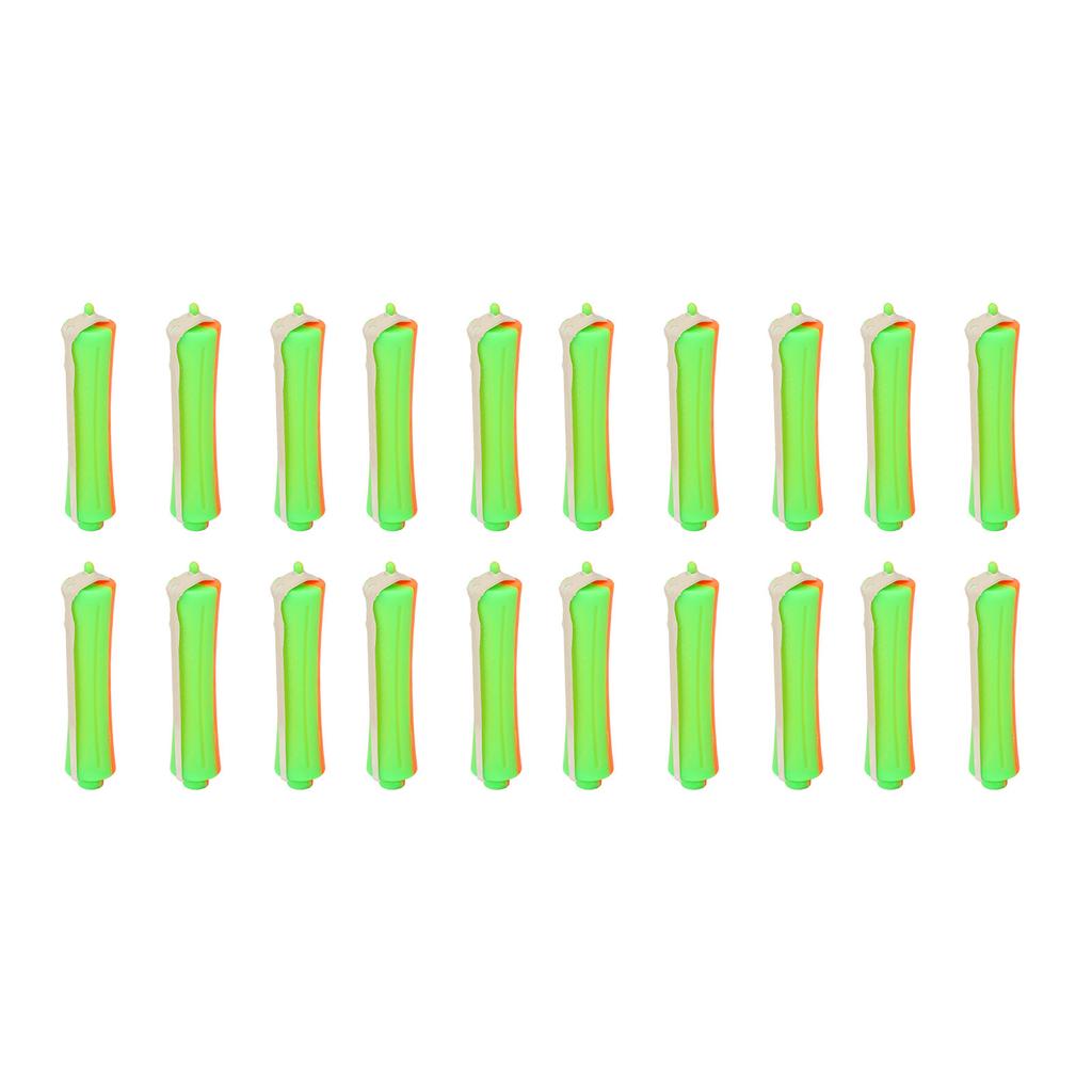 20pcs Hair Perm Rods Set Universal Thickened Nonslip DIY Orange Perm Rods for Beginner for Home