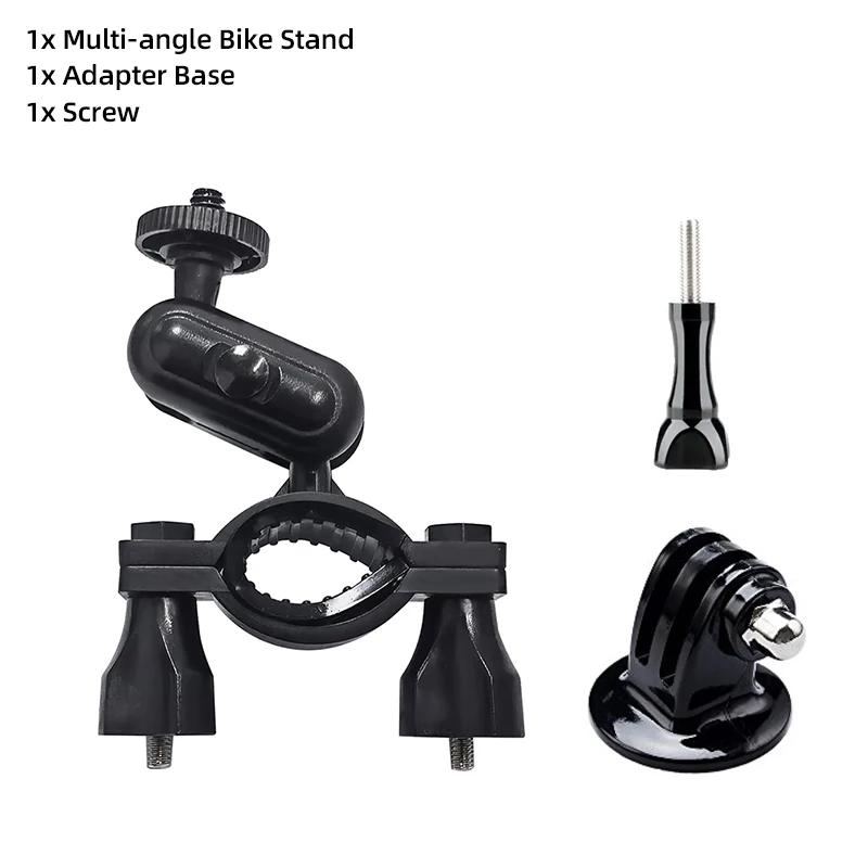 Motorcycle Handlebar Mount Bicycle Holder for GoPro Hero 13 12 11 10 9 8 Insta360 AKASO SJCAM DJI Osmo Action Camera Accessories