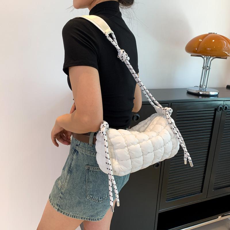Cloud Pleated Bag Casual Personality One-shoulder Crossbody Bag Foreign Style Large Capacity Pillow Bag Down Cotton Commuter Bag Small Bag