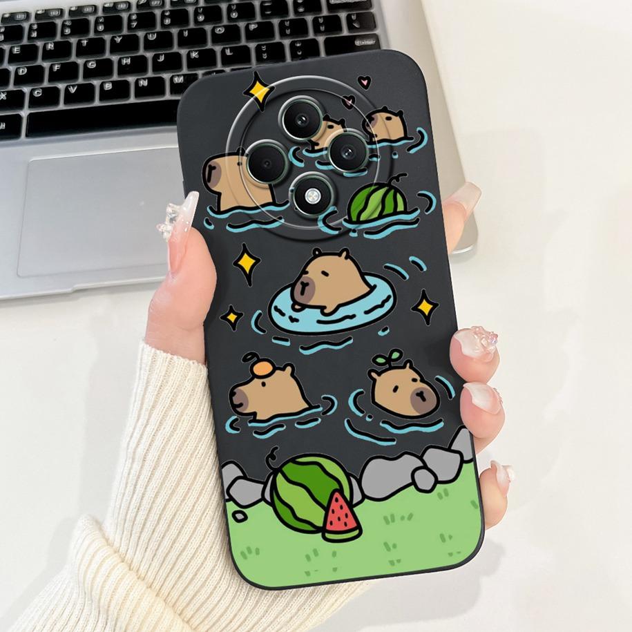 For OPPO Reno 12F 5G Case CPH2637 Lovely Panda Rabbit Liquid Silicone Durable Back Cover For OPPO Reno12F Reno12 FS F27 5G Coque