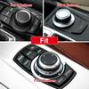 Car Styling Multimedia Buttons Cover iDrive Stickers For BMW F20 F25 F30 F10 F07 E60 E90 E92 E70 E71 F01 F02 E84 F48 X1 X3 X5 X6