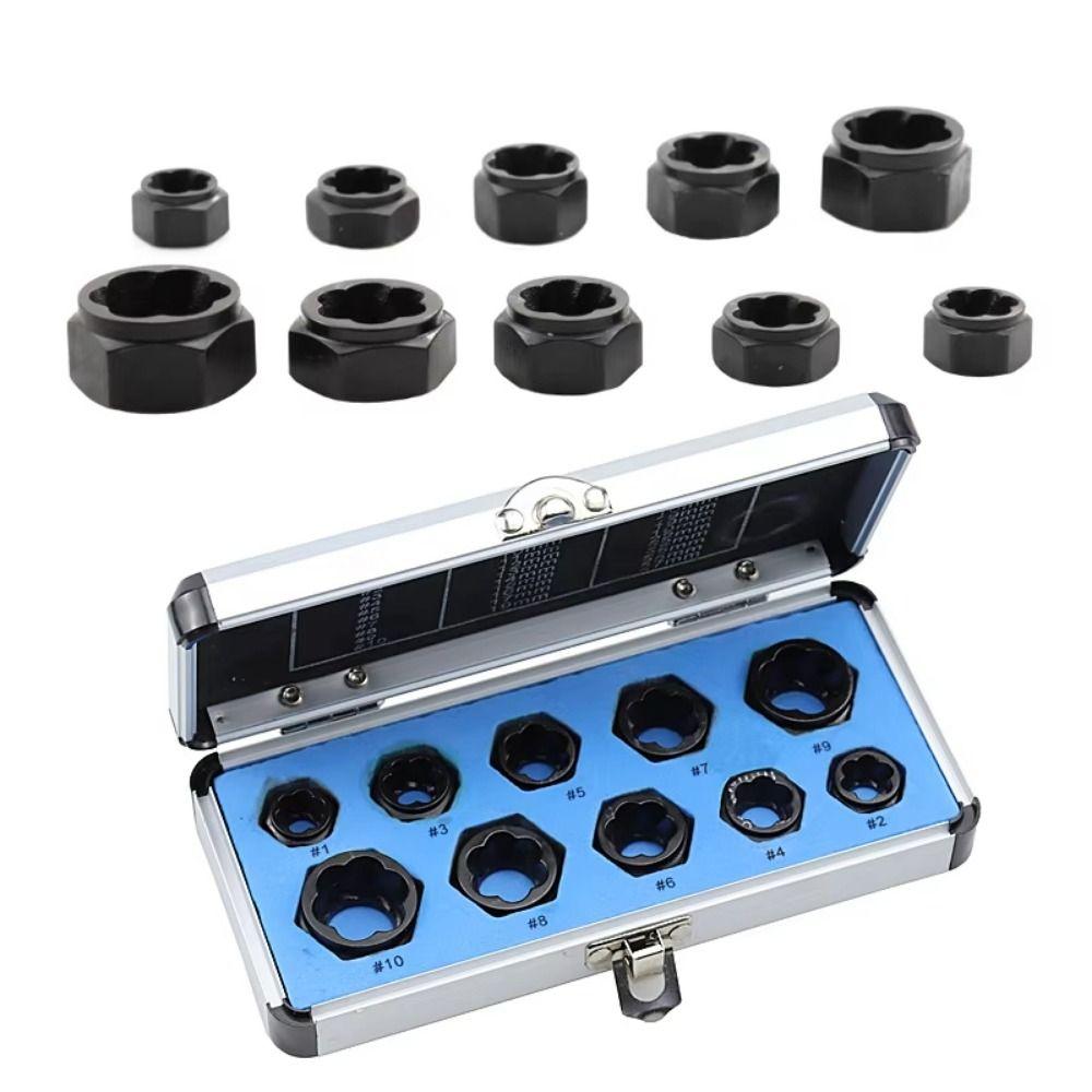 Wear Resist Bolt Extractor Set with Aluminum Box Nut Removal Socket  Frozen Bolts